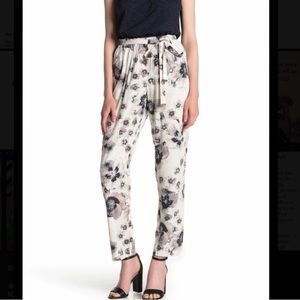 Tie Waist Wide Leg Pant